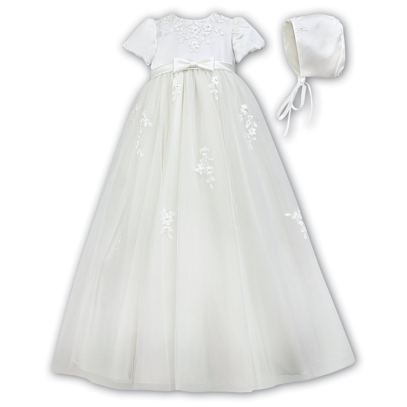 Sarah Louise - Christening gown, ivory, 6 months 001054S | Betty McKenzie