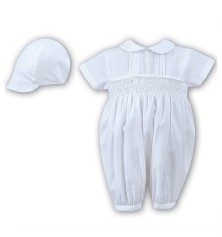 Sarah Louise, romper and hat, Sarah Louise - Boys romper with hat - 002200S