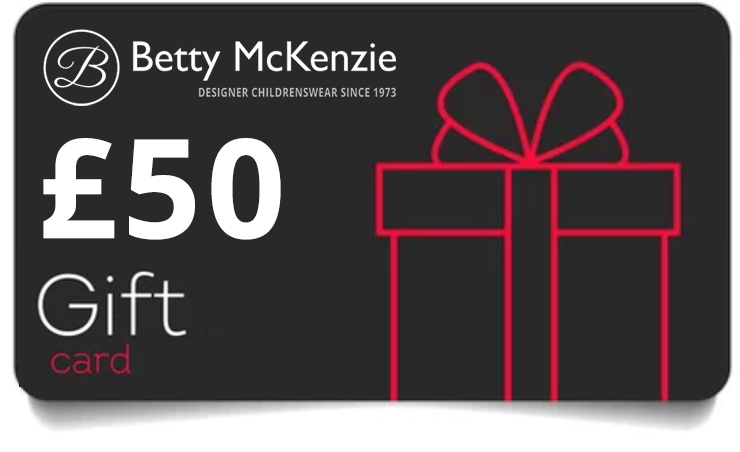 Betty Mckenzie, Gift Card, Betty McKenzie Gift Voucher, £5 to £100 available