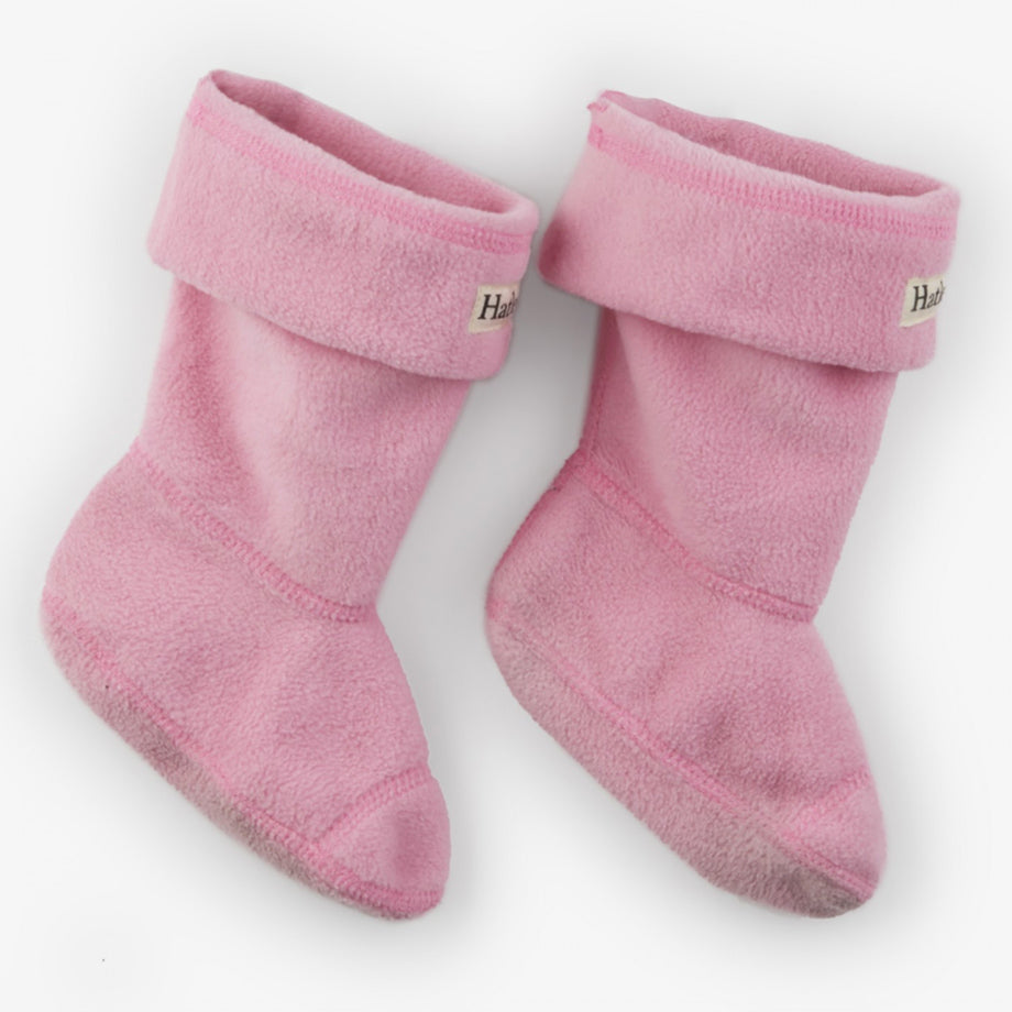 Hatley, boot linners, Hatley Fleece Wellie Liners - Pink