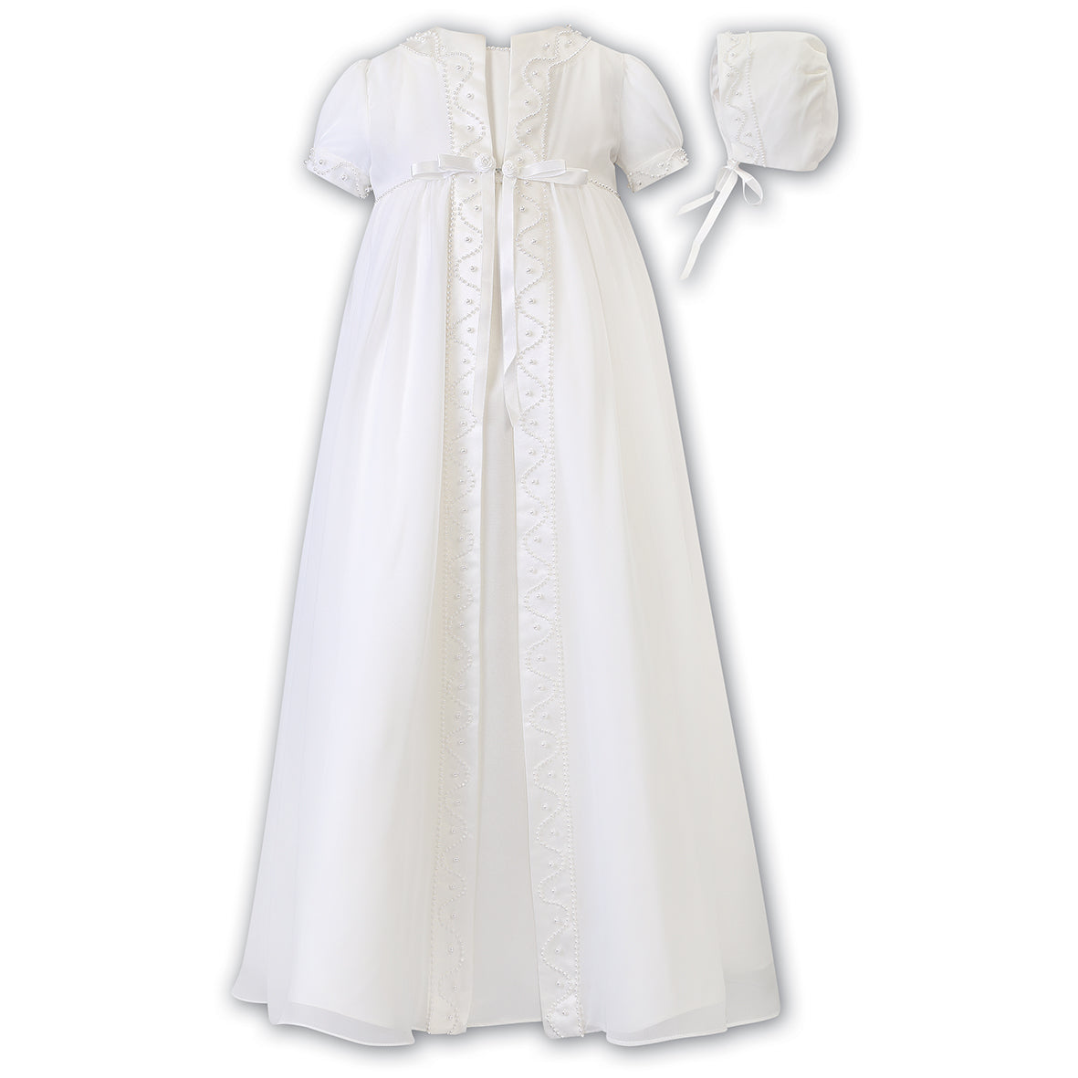 Sarah Louise - Ivory Christening dress / robe, coat & bonnet | Betty McKenzie