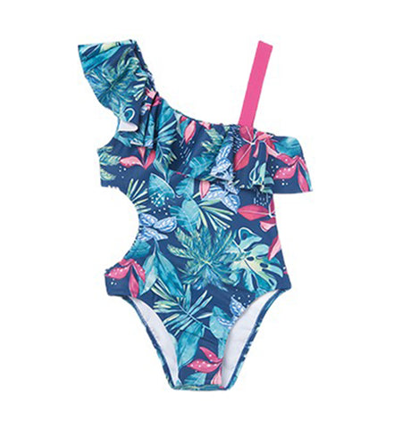 Mayoral, swimwear, Mayoral - rainforest print  swimsuit, 6755