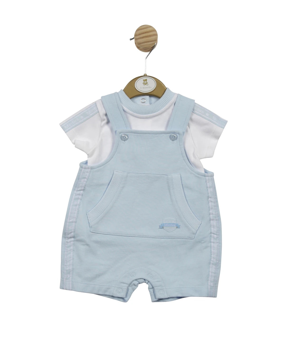 Mintini, dungaree set, Mintini - baby boys 2 piece dungaree set MB4564, 18 months