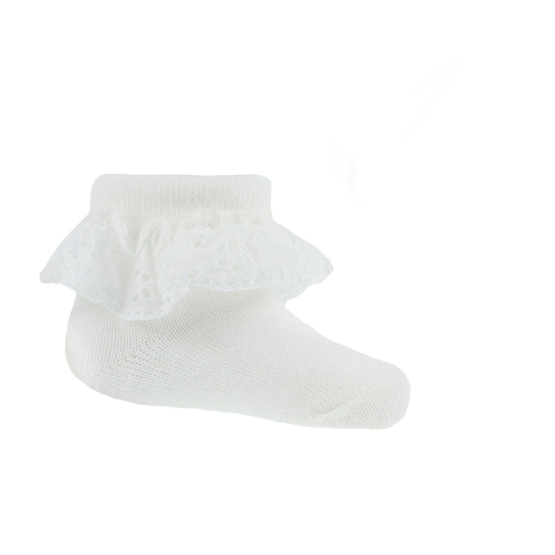 Betty Mckenzie, Socks, Soft Touch - ankle frill socks cream