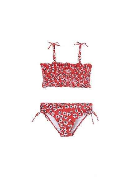 Mayoral, swimwear, Mayoral - Red floral bikini, 6754