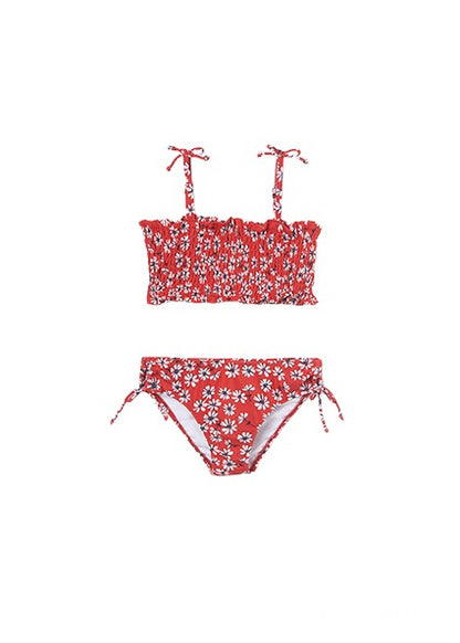 Mayoral, swimwear, Mayoral - Red floral bikini, 6754