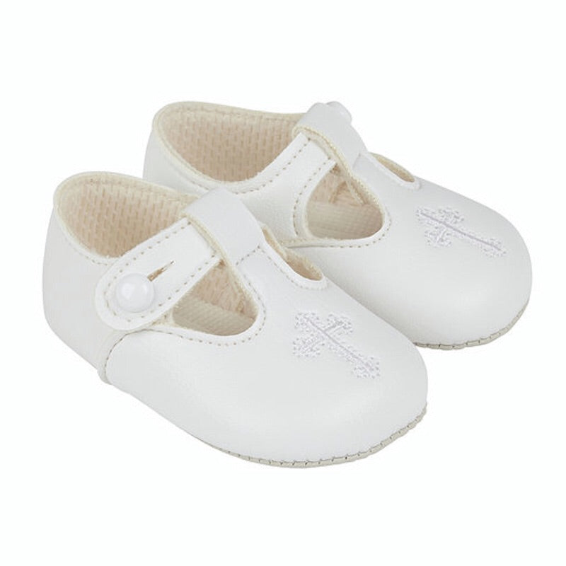 Early Days -  Baypods  B044 Christening shoes, white | Betty McKenzie