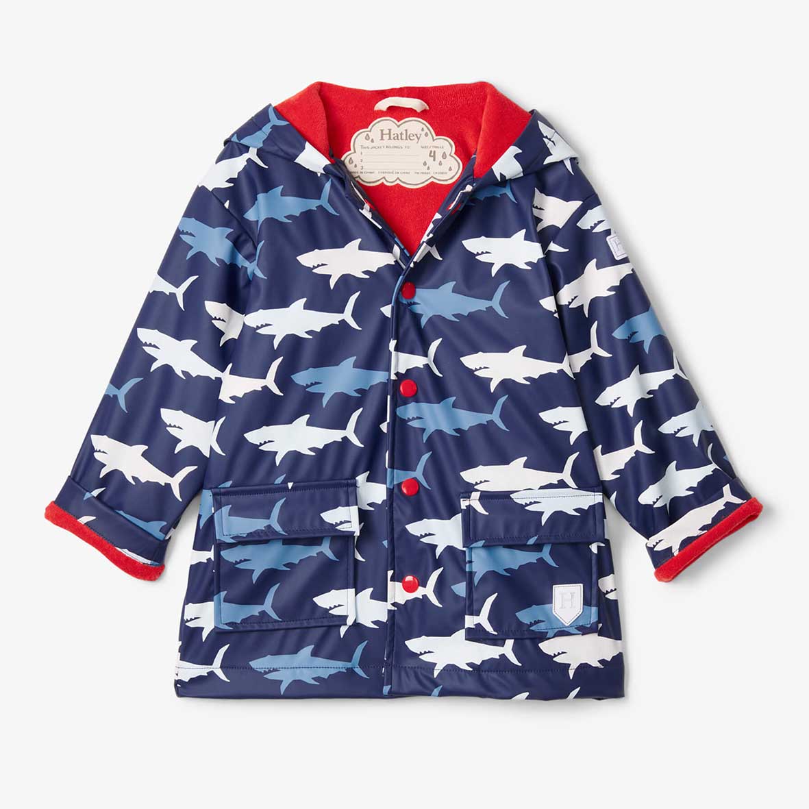 Hatley, raincoat, Hatley - Raincoat, Hungry Sharks