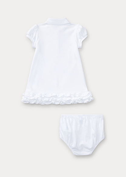 Ralph Lauren, , Ralph Lauren - White dress and pants, 12 months